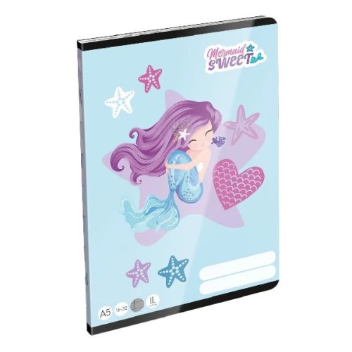 FÜZET A/5 LIZZY 16-32 2. OSZTÁLYOS MERMAID SWEET 24143601