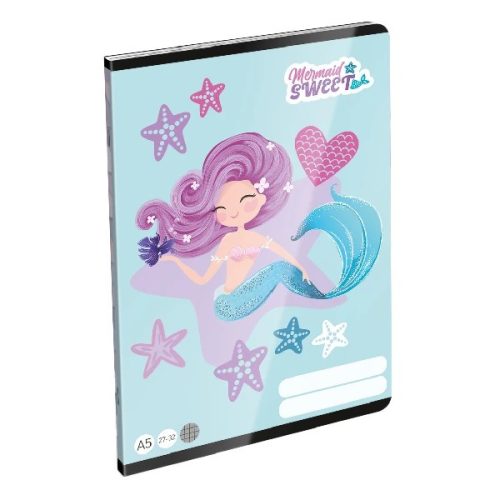 FÜZET A/5 LIZZY 27-32 KOCKÁS MERMAID SWEET 24146401