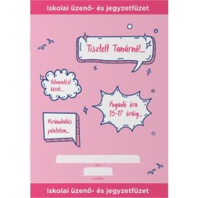 ÜZENŐ- ÉS JEGYZETFÜZET A/5 ICO PINK
