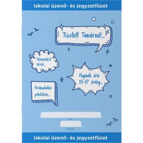 ÜZENŐ- ÉS JEGYZETFÜZET A/5 ICO BLUE