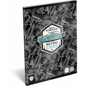 FÜZET A/5 LIZZY KISBAGOLY 27-32 KOCKÁS RETRO CAR