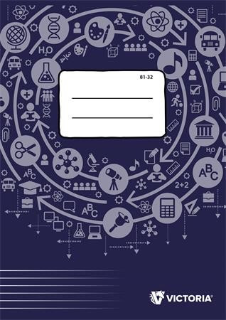 FÜZET A/4 VICTORIA CIRCLE 81-32 KOCKÁS