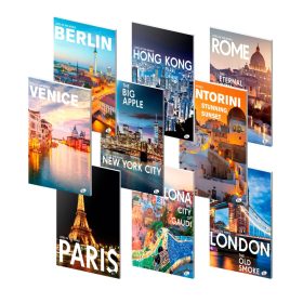 FÜZET ELISA VILÁGVÁROSOK A/4 40 LAPOS KOCKÁS