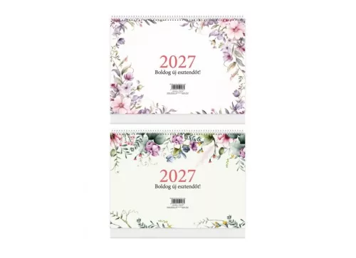 NAPTÁR FÉLÓRÁS + HÁT A/4 2027 HERLITZ