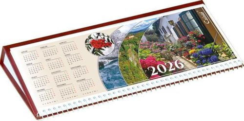 NAPTÁR ASZTALI SZÍNES CSIZIÓ FEKFŐ 2026