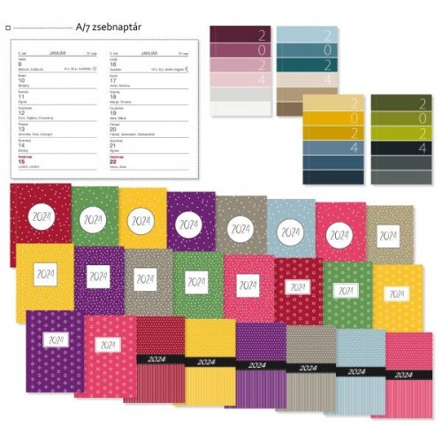 ZSEBNAPTÁR A/7 ALISCA