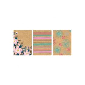 BEÍRÓKÖNYV HERLITZ A/5 80 LAPOS NATÚR MINTÁS KOCKÁS