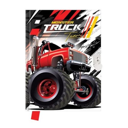 EMLÉKKÖNYV A/5 JUNIOR GLITTERES MONSTER TRUCK L24