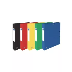 FÜZETBOX A/4 OXFORD KARTON 40MM VEGYES INTENZÍV SZÍINEK