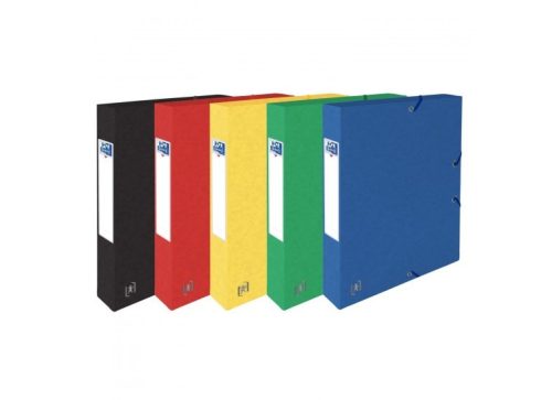 FÜZETBOX A/4 OXFORD KARTON 40MM VEGYES INTENZÍV SZÍINEK