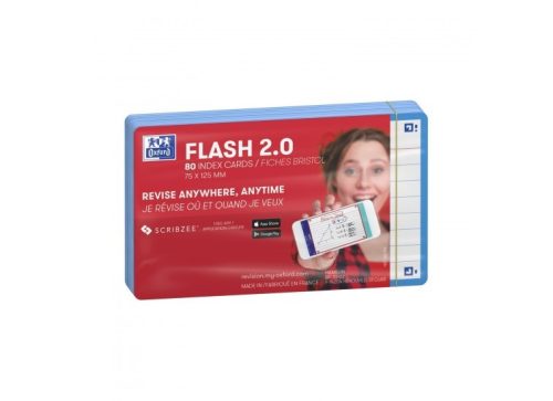 Oxford FLASHcard vonalas türkiz