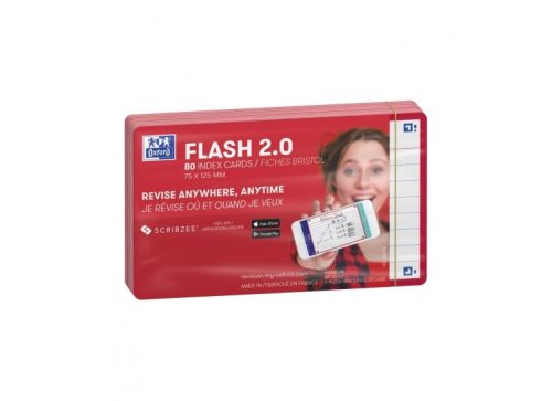 FLASHCARD OXFORD VONALAS PIROS