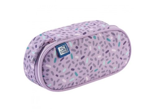 TOLLTARTÓ OXFORD OVÁL 1 KLAPNIS KIDS LILA MINTÁS