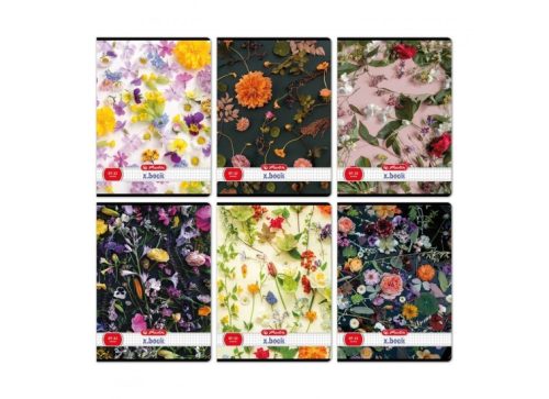 FÜZET A/4 HERLITZ FLOWER 87-32 KOCKÁS