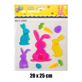 ABLAKZSELÉ HÚSVÉTI SZÍNES NYUSZIK