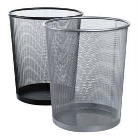 PAPÍRKOSÁR FÉMHÁLÓS FEKETE