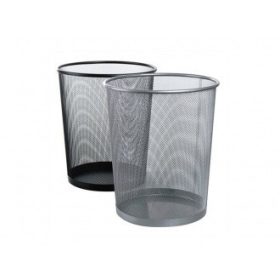 PAPÍRKOSÁR FÉMHÁLÓS EZÜST