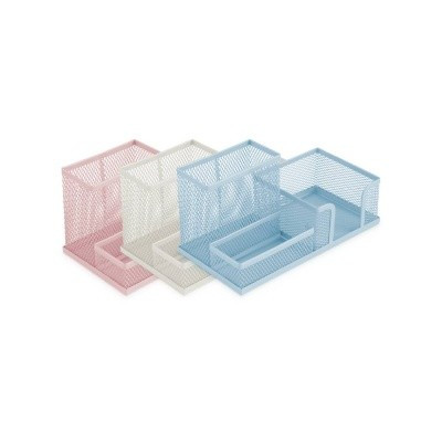 ÍRÓSZERTARTÓ DELI 09154 3 RÉSZES FÉMHÁLÓS PASZTELL SZÍNEK