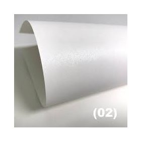 LEVÉLPAPÍR GLAM METÁL GYÖNGYFEHÉR 120G A/4