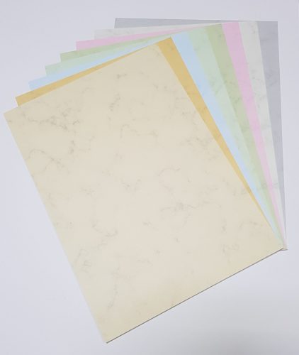 KARTON 200GR NÉVJEGY MÁRVÁNYOS VILÁGOS ZÖLD