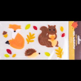 ABLAKZSELÉ ŐSZI MINTÁK 312859 RÓKA ÉS MÓKUS