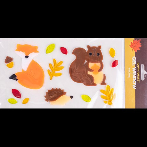 ABLAKZSELÉ ŐSZI MINTÁK 312859 RÓKA ÉS MÓKUS