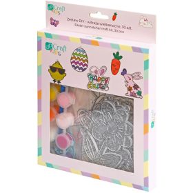 HÚSVÉTI ÜVEGFESTŐ SZETT (8 SABLON AKASZTÓVAL, 12 FESTÉL, 2 ECSET)