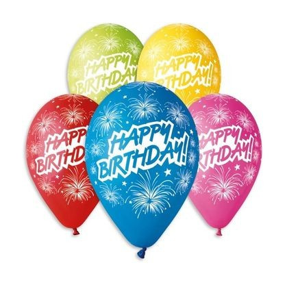 LUFI HAPPY BIRTHDAY TÜZIJÁTÉKKAL 30CM 10DB/CSG