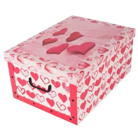 Tárolódoboz Miss Space MAXI 51x37x24 cm Love piros szív 7077