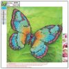 Kreatív gyémántszemes kirakó centrum 30x30cm pillangó