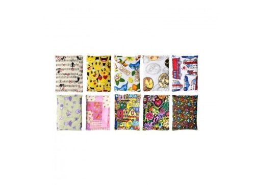 Babzsák 12x12 cm, textil borítással.