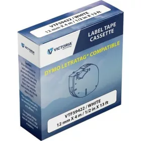 DYMO SZALAG 12 MMX4M LETRATAG VICTORIA FEHÉR