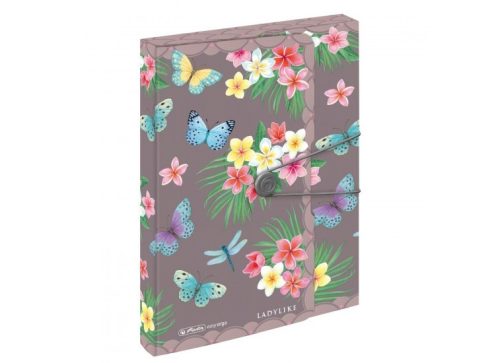 FÜZETBOX A/4 HERLITZ PP AESY ORGA TO GO LADYLIKE BUTTERFLIES