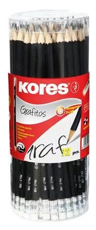 GRAFITCERUZA KORES FEKETE TEST 72 DB/DOB RADIROS