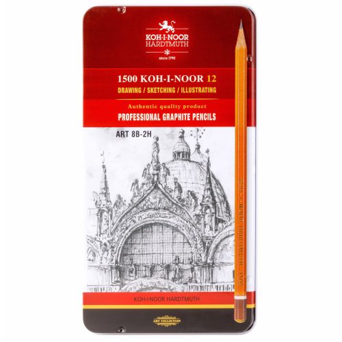 GRAFITCERUZA ART SZETT FÉMFOBOZBAN 1502/2