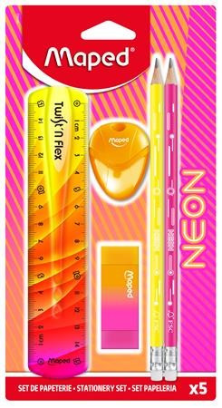 ÍRÓSZER KÉSZLET MAPED 5 DARABOS NEON
