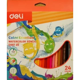 SZÍNES CERUZA DELI C00720 AKVARELL 24-ES