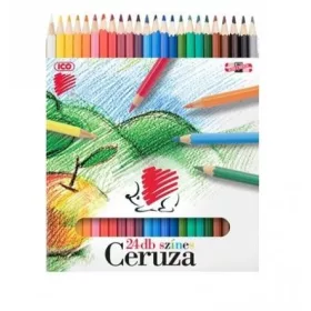 SZÍNES CERUZA SÜNIS 24-ES HATSZÖGLETŰ