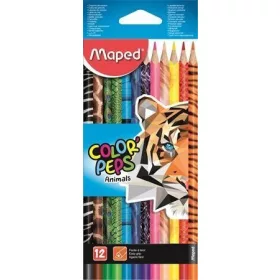 SZÍNES CERUZA MAPED ANIMAL COLOR PEPS 12-ES 832212