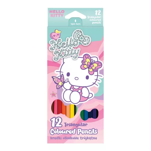 COLORINO SZÍNES CERUZA HELLO KITTY 12DB-OS