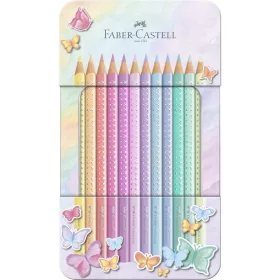 SZÍNES CERUZA FABER CASTELL 12DB-OS SPARKLE FÉM DOBOZBAN 201910