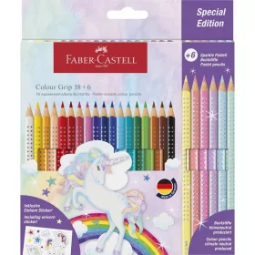 SZÍNES CERUZA FABER-CASTELL GRIP 18 DB+6DB GRIP UNIKORNIS