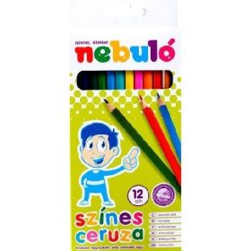 SZÍNES CERUZA NEBULÓ 12-ES HATSZÖG ALAKÚ