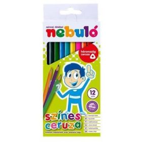 SZÍNES CERUZA NEBULÓ 12-ES HÁROMSZÖG ALAKÚ