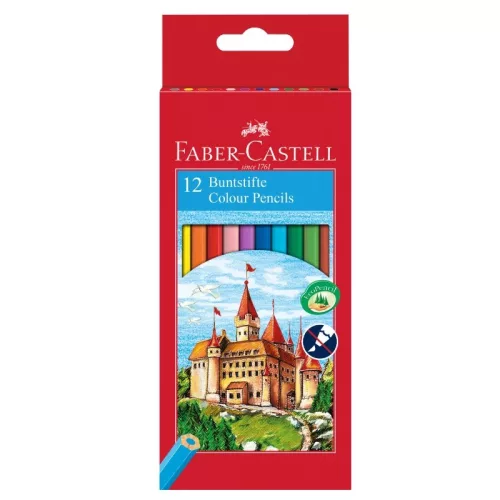 SZÍNES CERUZA FABER-CASTELL 12-ES HATSZÖG 120112 KASTÉLY