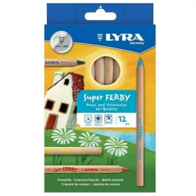 SZÍNES CERUZA 12 SZIN. LYRA SUPER FERBY VASTAG NATUR 3711120