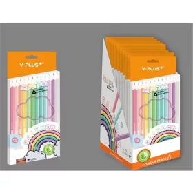 SZÍNES CERUZA Y-PLUS+ RAINBOW PASTEL JUMBO 12-ES 200300