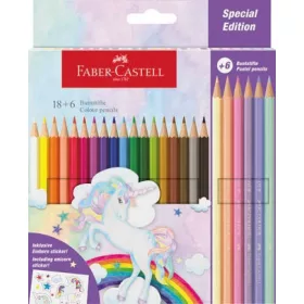 SZÍNES CERUZA FABER CASTELL 18+6 UNIKORNIS 11 12 21