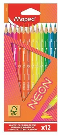 SZÍNES CERUZA MAPED 12-ES NEON 83180200