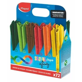   Színes ceruza készlet, háromszögletű, MAPED "Color'Peps INFINITY", 72 darabos